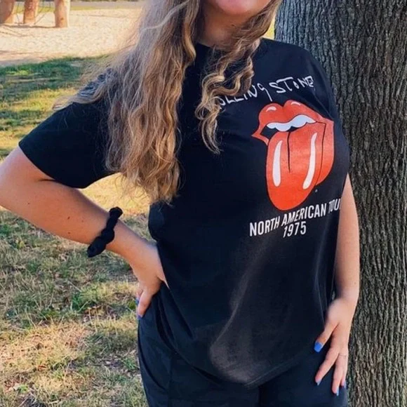 Men's Universal The Rolling Stones Graphic T-Shirt - Black L - Picture 3 of 7